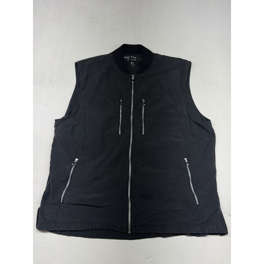 SCOTTeVEST The 101 Vest Sleeveless Travel Utility Pockets Zip Mens XL Black